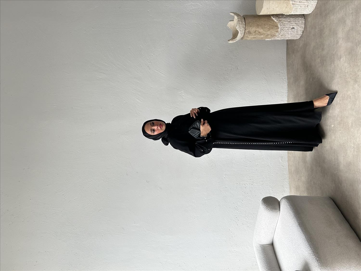 Yanları Taşlı Ferace